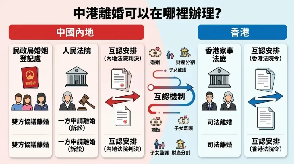 中港離婚如何辦理？香港與大陆離婚程序完整說明