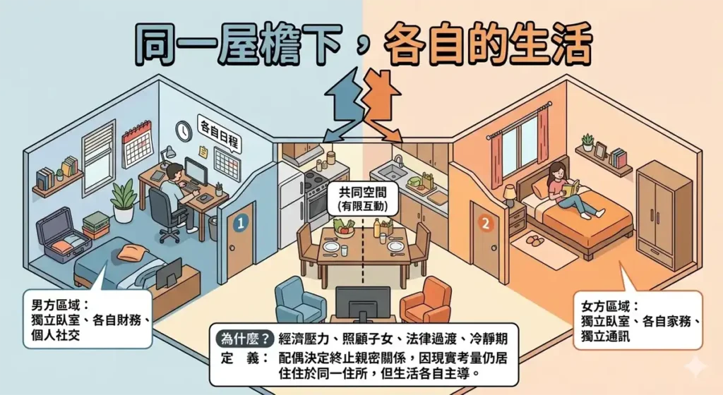 香港同住分居的定義是什麼？如何判斷