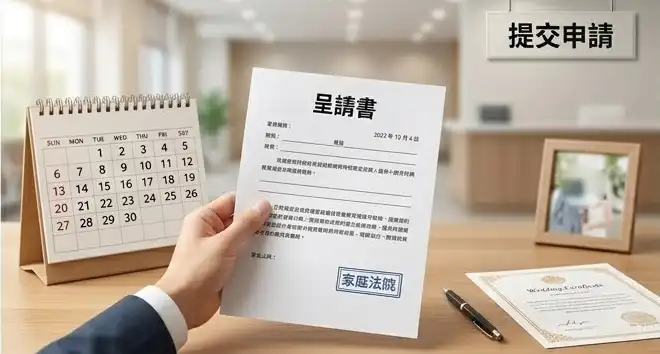 提交離婚呈請書